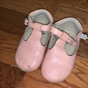 Monkey feet pink Mary Jane shoes 18/24mo